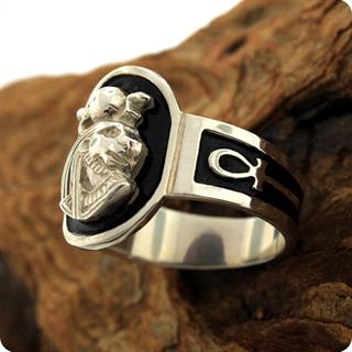 Egyptian Silver Astrology Lion Goddess Sekhmet S925 Ring