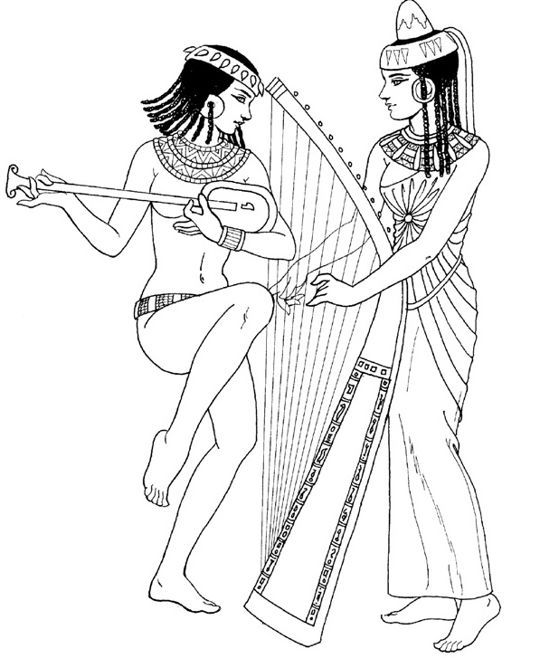 Print and Color us — Egyptian Pharaohs and Queens